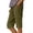 Blackish Green, variant on Siminsem Womens Cotton Linen Five Point Shorts High Waisted Cuffed Bermuda Shorts with Pockets Drawstring Elastic Waist Summer Casual Travel Beach Lounge Pants, Blackish Green, L
