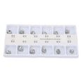 thumbnail image 2 of 12 coronas dentales de metal de acero inoxidable, temporales y protectoras para niños., 2 of 14