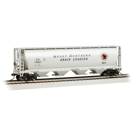 Bachmann-Canadian Cylindrical 4-Bay Grain Hopper - Ready to Run - Silver Series(