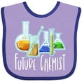 thumbnail image 3 of Inktastic Future Chemist with Beakers, Test Tubes and Formulas Boys or Girls Baby Bib, 3 of 4