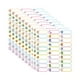 thumbnail image 1 of 10pcs Clasificación Nombre de calcomanía Designaciones de índice práctico Multi -Color -note -Nombre de agua Pegatizas de nombres para vacaciones de g, 1 of 9