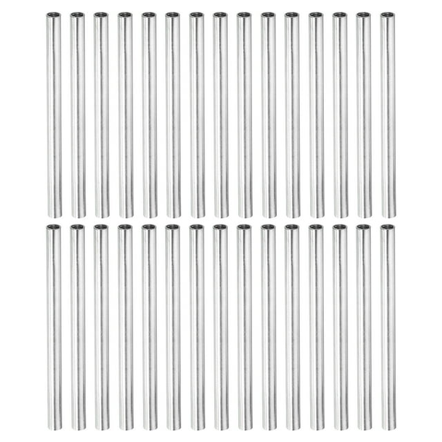 Unique Bargains Round Coupling Nut M4x0.7mm 70mm Threaded Sleeve Connector Rod Bar Stud Tube 30 Pack
