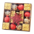thumbnail image 1 of Juego de adornos para árbol de Navidad, novedoso, reutilizable, colgantes para apartamento, hotel, Oro, 1 of 9