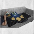 thumbnail image 6 of Moon Phase Soft Flannel Fleece Throw Blanket, Simplistic Infographic with Sun Earth and Lunar Movements Childish Doodle, Cozy Plush for Indoor and Outdoor Use, 50" x 70", Multicolor, by Ambesonne, 6 of 6