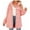 Pink, variant on IROINNID Women's Coat Shearling Coat Turndown Lapel Solid Color Long Sleeve Comfy Button Recreational Tops, Pink
