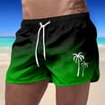 thumbnail image 1 of Short de Bain Homme / Été Sportif Plage Décontracté Voyage Polyester Dégradé Imprimé, 1 of 3