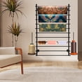thumbnail image 3 of Wall Mounted Scarf Rack, Wall Display Rack, Towels Storage Rack, 3 of 8