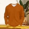 thumbnail image 4 of fatyb Men's Long Sleeve T Shirts Big and Tall V Neck Loose Tops Lightweight Casual Basic Tee for Men, 4 of 7