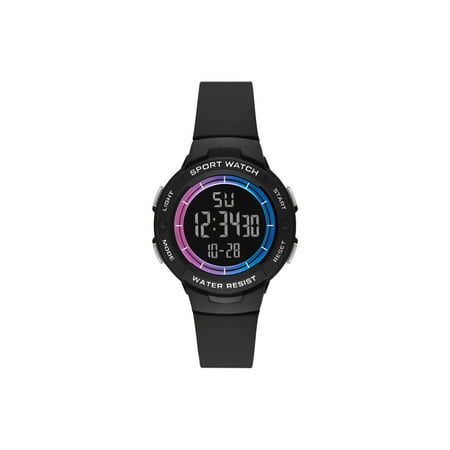 Time and Tru Ladies' Black Sport Digital Watch