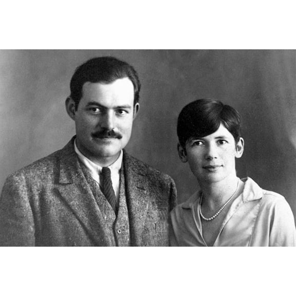 24x36 gallery poster, Ernest and Pauline Hemingway in Paris, 1927