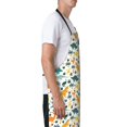 thumbnail image 3 of Lsque Dinosaurs and Tropical Leaves Waterproof Apron Chef Aprons for Men Heavy Duty Chemical Work Apron Extra Long Grilling Aprons with Adjustable Bib Apron, 3 of 9