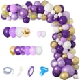 thumbnail image 1 of Kit con forma de arco de globos para cumpleaños de niños, 125 unidades, látex colorido, 1 of 2