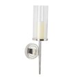 thumbnail image 6 of DecMode Silver Aluminum Metal Geometric Wall Sconce with Glass Holder, 6 of 13