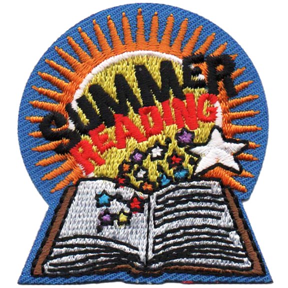 12 pieces 2" Custom Activity Scouts Applique Fun Patches - Summer Reading Patch