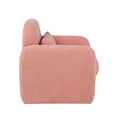 thumbnail image 5 of Hassch Comfy Teddy Fleece Accent Chair with Pillow, Plush Single Sofa Armchair for Home Office & Living Space (Pink), 5 of 8