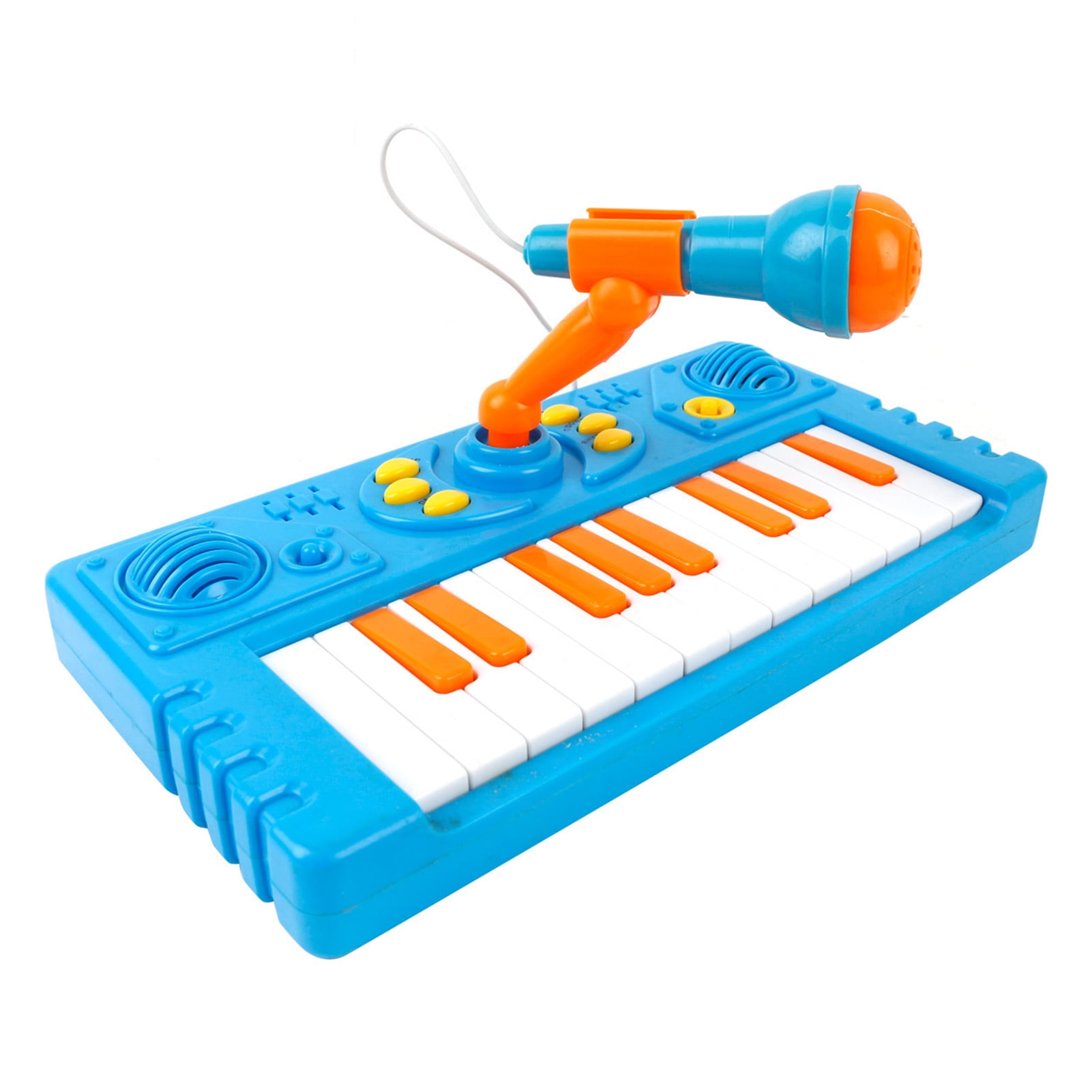 Htovila 21 Keys Kids Cartoon Electronic Piano Toy Interactive Toddler Piano Keyboard Baby Piano Musical Toy with Microphone for Above 3 Years Old Girls and Boys Gift Blue Htovila 21 Keys Kids Cartoon Electronic Piano Toy Interactive Toddler Piano Keyboard Baby Piano Musical Toy with Microphone for Above 3 Years Old Girls and Boys Gift Blue