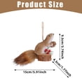 thumbnail image 3 of Clearance Under $1.49 Simulation Plush Squirrel Pendant with Christmas Hat for Tree and Bag Decor, 3 of 4