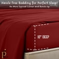 thumbnail image 3 of PRATYUX King 6-PC Sheet Set 1000-TC 100% Egyptian Cotton, 10" Deep Pockets - Burgundy, 3 of 7