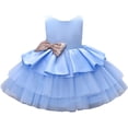 thumbnail image 1 of Cosplay Life Floral Dress for Girls and Young Adults Fashion Flower Waistline Kids Party Festival Dress Ages 2-6 Years Old (Blue, 3yrs), 1 of 3
