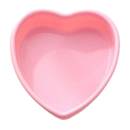

Grandest Birch 6PCS 4 Inch Cake Mold Non-stick Flexible Silicone Multifunctional Heart Shape DIY Bread Baking Tray Mould for Kitchen Pink 4Inch