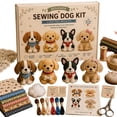 thumbnail image 2 of DIY Fabric Animal Sewing Craft Kit, Beginner Handmade Plush Making Set with Bird Gnome Dog Cat Patterns, Creative Art Gift Kit for DIY Handcraft Lovers, 2 of 8