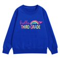 thumbnail image 6 of Generic Girls Back to School Cotton Sweatshirt Kids Crewneck Long Sleeve Third Grade Shirt Light Casual Walk Cute Preppy Pullover Top, 6 of 8