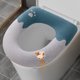 thumbnail image 2 of Yhmxh Decoración del baño Cojín para asiento de inodoro doméstico, funda de asiento de inodoro de punto, lavable para temporada de verano, cojín para asiento de inodoro en forma de O, 2 of 5