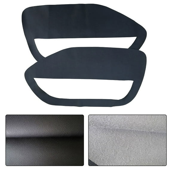For Ford For Mustang 2005-2009 Pair Interior Door Panel Insert Hard Cover Black