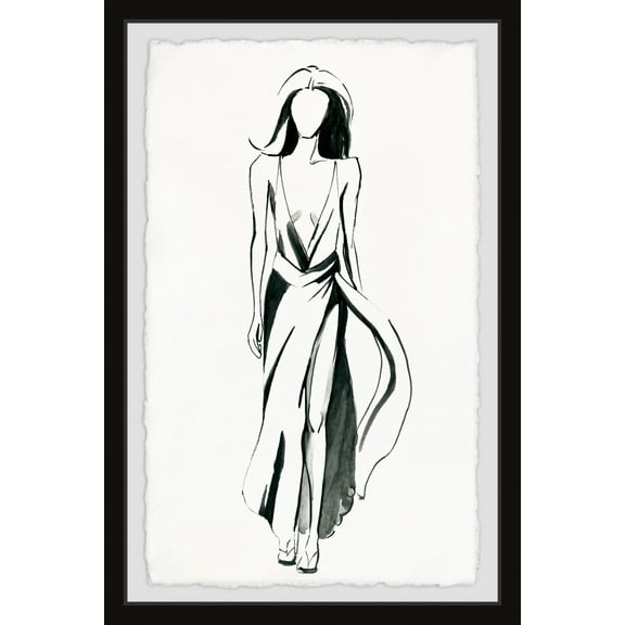 Marmont Hill V-Neck Framed Wall Art