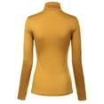 thumbnail image 4 of MixMatchy Women's Long Sleeve Turtleneck Lightweight Pullover Slim Fit Top, 4 of 4