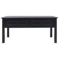 thumbnail image 3 of vidaXL Coffee Table Black 39.4"x19.7"x17.7" Wood, 3 of 8
