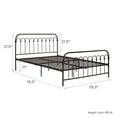 thumbnail image 5 of 9 by Novogratz Bright Pop Full Metal Bed, Black, 5 of 7