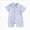 A22-Light Blue, variant on Baby Boy Summer Clothes Texture Button Down Shirt Romper Jumpsuit Short Sleeve Bodysuit