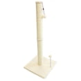 thumbnail image 3 of Cat Craft 36 Inch Sisal Cat Scratching Post with Interactive Pom-Pom Toy, Beige Fleece, 3 of 5