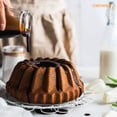 thumbnail image 7 of CHEFMADE Tube Cake Pan, 9.5-inch Non-Stick Vortex-Shaped Tube Pan, Dishwasher Safe for Oven Baking (Champagne Gold), 7 of 7