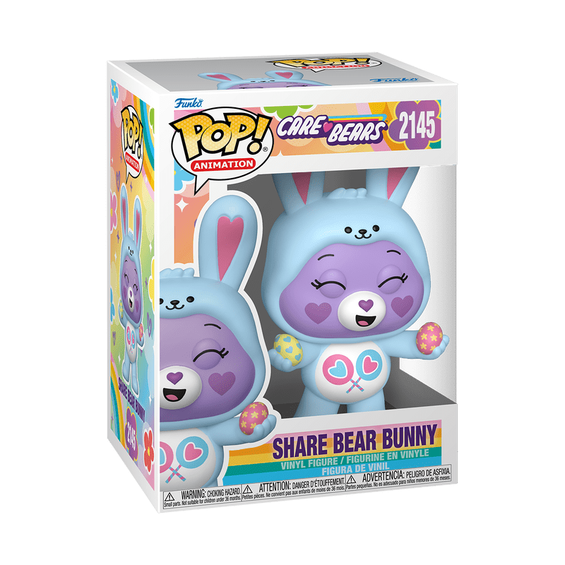 Funko Pop! Animation: Care Bears - Share Bear Bunny figurine en vinyle