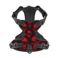 thumbnail image 4 of Lsque Red Skulls Dog Harness, No-Pull Pet Harness with 2 Leash Clips, Adjustable Soft Padded Dog Vest with Easy Control Handle for Large Dogs-Large, 4 of 9
