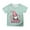 Mint Green, variant on Girls Tops Tees & Shirts Valentine's Day Children's Short Sleeve Top Printed T Shirt Casual Wear for Girls