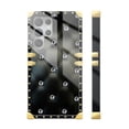thumbnail image 3 of FKBRCL4U Compatible with Samsung Galaxy S22 Ultra Case, Shiny Black Sofa Crystal Luxury Golden Decoration for Girl Women Soft TPU Shockproof Protective Hard PC Back, 3 of 7