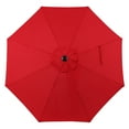 thumbnail image 5 of Mainstays Outdoor 9' Red Round Market Patio Umbrella, Crank Lift, 3-Angle Tilt, 5 of 6