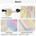 thumbnail image 5 of Pink Purple Tier Curtains, Modern Colorful Ombre Abstract Tie Dye Art Light Filtering Kitchen Curtains, 2Pcs Rod Pocket Half Window Treatments Panels for Sink Cafe Cabinet Camper 27.5x36 Inches, 5 of 9