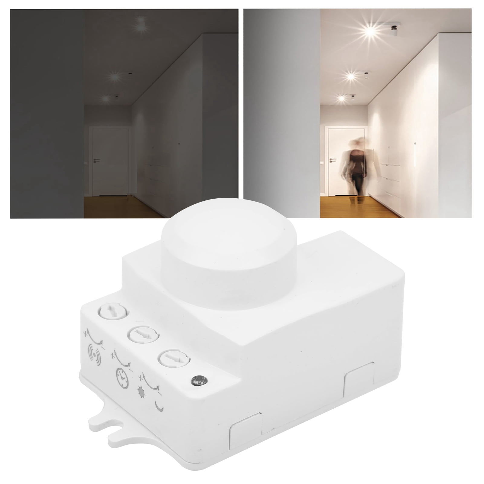 5.8GHz Microwave Sensor Switches, High Sensitivity Microwave Switch Sensor, for Light Source Control Underground Parking Lot