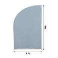 thumbnail image 7 of BalsaCircle 8x5 feet Dusty Blue Matte Fitted Spandex Half Moon Wedding Arch Backdrop Stand Cover Party Events Decorations, 7 of 7