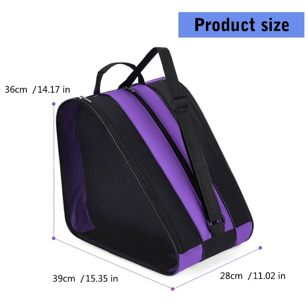 Adjustable Shoulder Strap Ice Shoes Bags Portable Roller Skate Bag Breathable Kids Inline Skate Bag Easy to Use