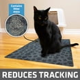 thumbnail image 2 of Drymate Original Cat Litter Mat, Contains Mess from Box for Cleaner Floors, Urine-Proof, Soft on Kitty Paws -Absorbent/Waterproof- Machine Washable, Durable (20”x28”)(Paw Dots Black), 2 of 5