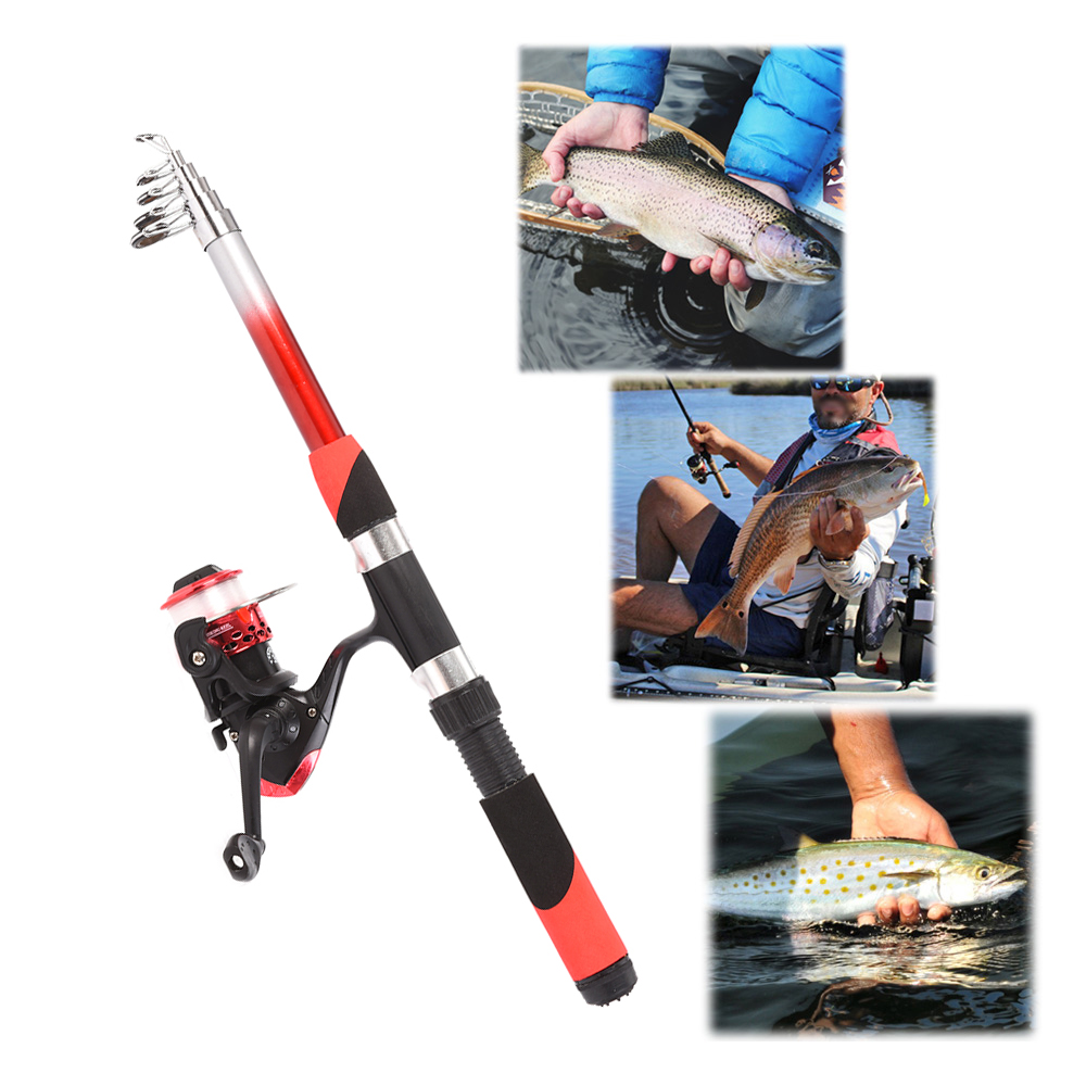 Lixada Fishing Rod Freshwater Reel Combo Full Kit with 2PCS - image 4 of 8