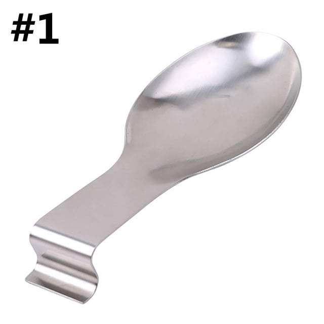 Coofit Spoon Rest Stainless Steel Utensil Rest Spoon Holder Rest for Kitchen Restaurant