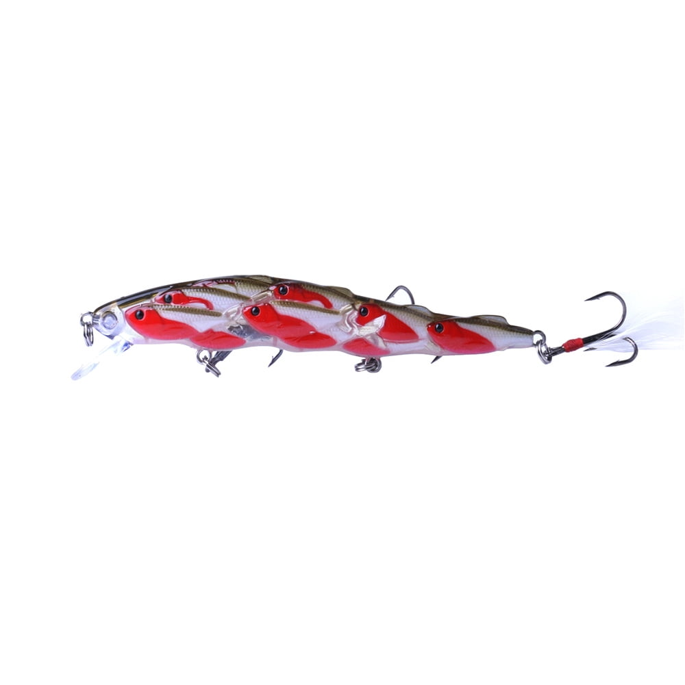 HENGJIA Fishing Deep Diving Fishing Lures Swimbait Large Sinking Minnow Lure Saltwater Jerkbait Lure 5Pcs/kit, 0.55oz/4.53in