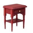 thumbnail image 2 of Shisuyan Miniature Wood Bedside Table Mini Night Table Model Doll House Furnishing, 2 of 8