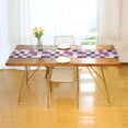 thumbnail image 3 of Yayeee Table Runner 90 inches Long Home Kitchen Dinning Party Decoration, Pink and Purple Plaid Pattern, 3 of 7
